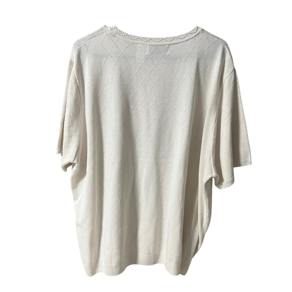 Alfred Dunner Cream Blouse - Picture 2 of 8